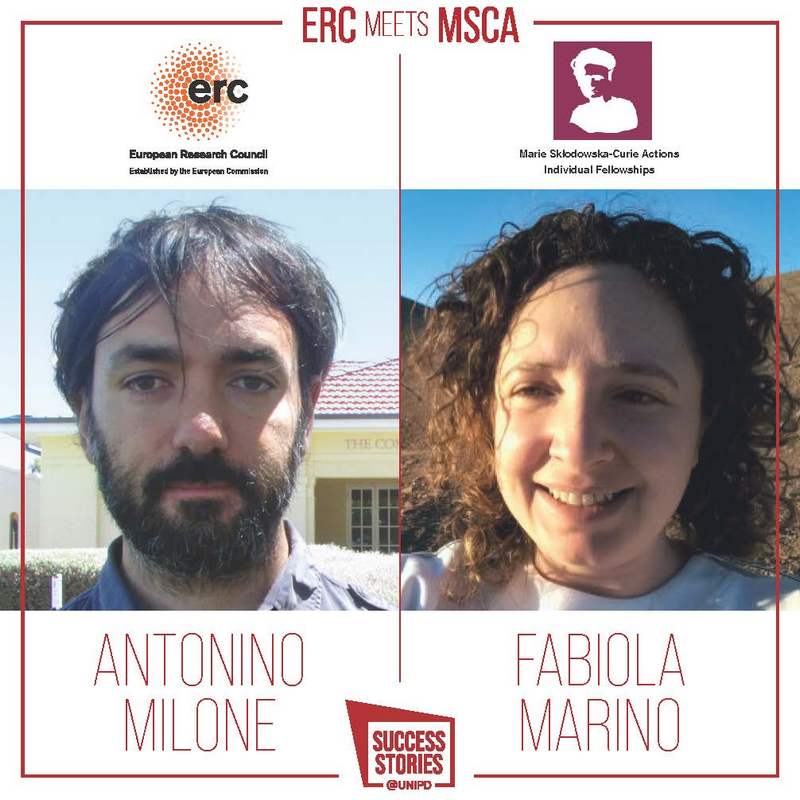 Antonino Milone (ERC) and Anna Marino (MSCA)