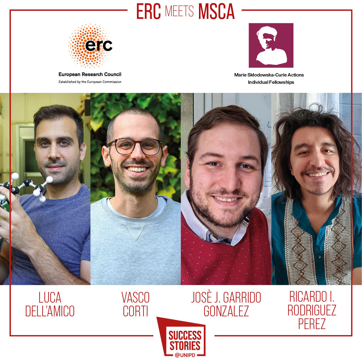 ERC meets MSCA: Luca Dell’Amico and Vasco Corti, José Javier Garrido Gonzalez, Ricardo Rodriguez Perez