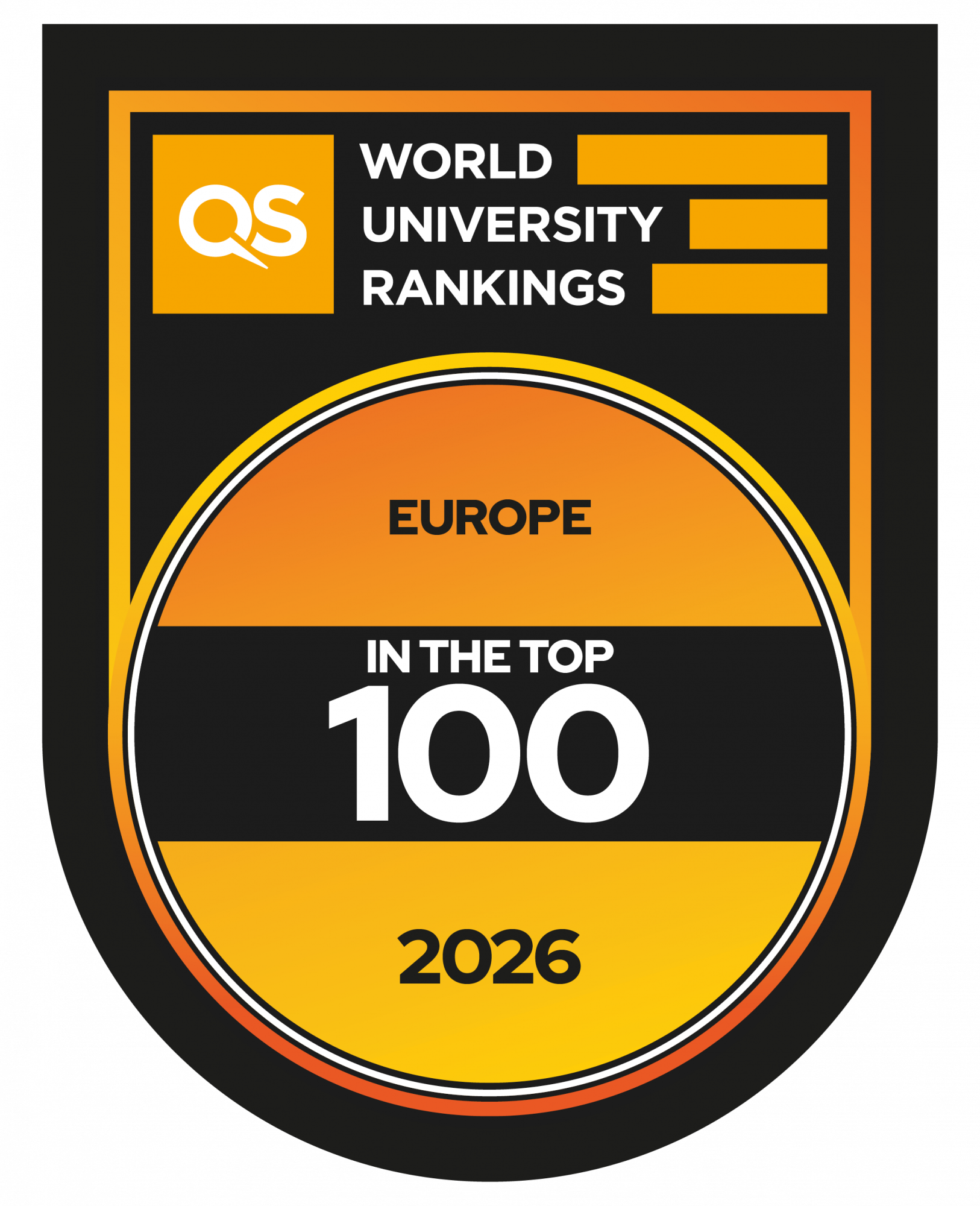 badge top 100 QS Europe