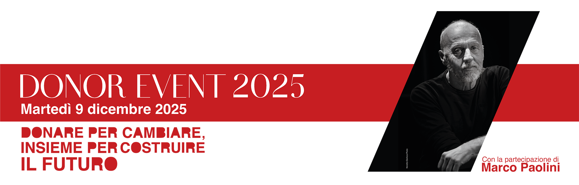Donor event 2025 con Marco Paolini