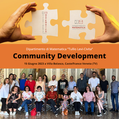 Il Dipartimento di Matematica “Tullio Levi-Civita” si riunisce a Villa Bolasco per sostenere il  Community Development