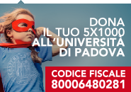 dona il tuo 5X1000 all'Università di Padova - codice fiscale 80006480281