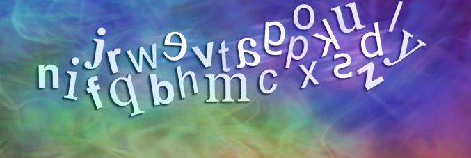 lettere dell'alfabeto sparse
