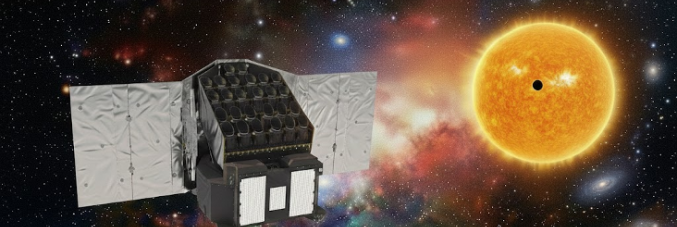 Rappresentazione artistica del satellite Plato (ESA)