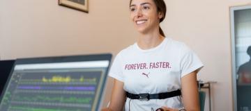 altleta sotoposta a test medico