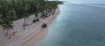 spiaggia tropicale vista dall'alto